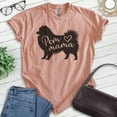 thumbnail image 2 of Pom Mama T-shirt, Unisex Women's Shirt, Pomeranian, Pom Owner, Best Dog Mama Gift, Heather Sunset, X-Large, 2 of 6