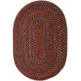 thumbnail image 1 of Rhody Rug KA43R036X060 Katie 3 x 5 ft. Multi Indoor-Outdoor Oval Braided Rug, Burgundy, 1 of 10