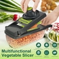 thumbnail image 4 of KitchX 14-Piece Vegetable Chopper & Slicer Set - Multifunctional Food Dicer with Stainless Steel Blades - Nonslip Salad Chopper & Kitchen Cutter, 4 of 6