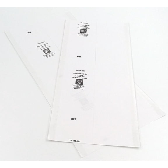 10 (ten) sheets Brodart Fold-On Lo-Luster Book Jacket Covers - 8 1/2 & 9 1/2 Pack