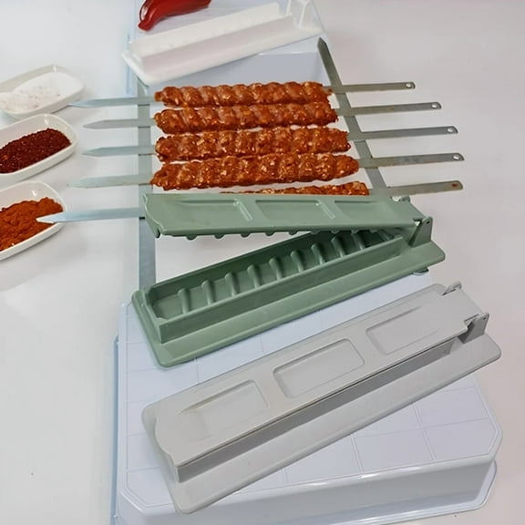 BBQ Meat Skewer Machine Reusable for Kebab Press Grill Preparation for Kitchen Grill Accessories