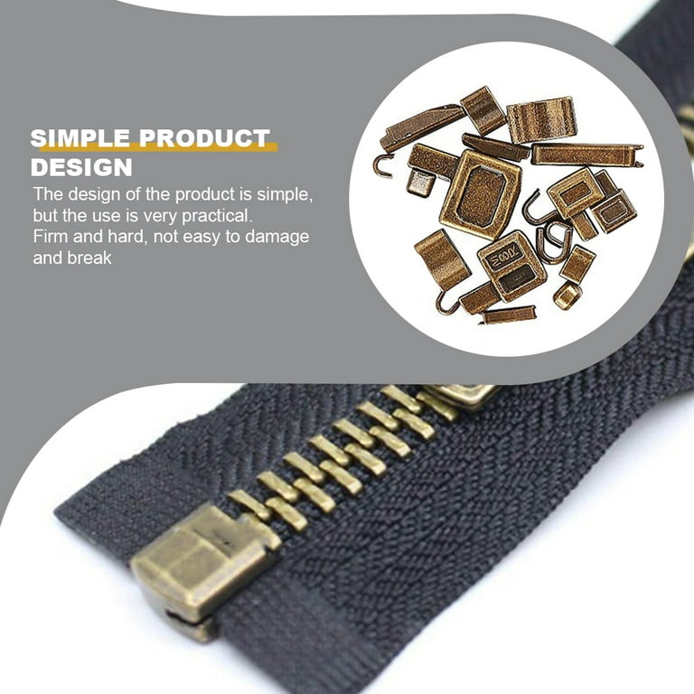 DmHirmg Metal Zipper Latch Slider Zipper Stops Retainer Insertion Pin  Zipper Bottom Zipper Stopper Zipper Repair Kit for Zipper Repair Zipper  Repair - Imported Products from USA - iBhejo