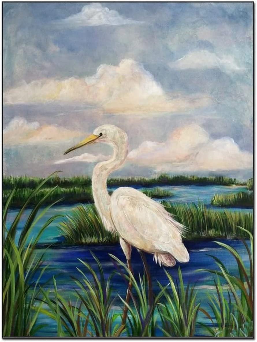 Seabird Wall Art Coastal Heron Wall Decor Beach Blue Heron Pictures