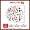 thumbnail image 2 of Haiem Tulips Flowers Pattern Christmas Tree Skirt Merry Christmas Party Christmas Tree Decoration,New Year Decorations-48", 2 of 6