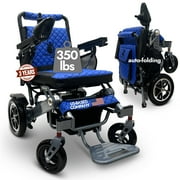 ComfyGO Electric Wheelchairs for Adults - Portable Lightweight Folding Wheelchair, All Terrain Power Motorized Wheel Chair, 220 Lbs Max Capacity, 17.5″ Seat, 16 Miles Range (Red)