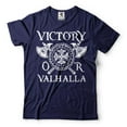 thumbnail image 3 of Men's Viking Shirt Victory Or Valhalla Shirt Viking Warrior Gift Tee Viking Patriotic Tee, 3 of 6