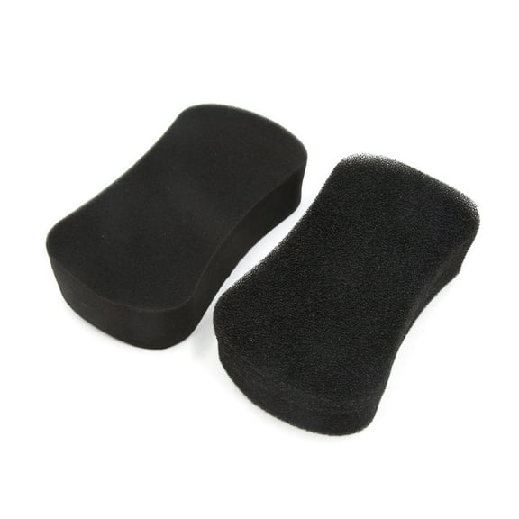2pcs Black 8 Shaped Washing Tool Cleaning Sponge Pad for Car Body Household