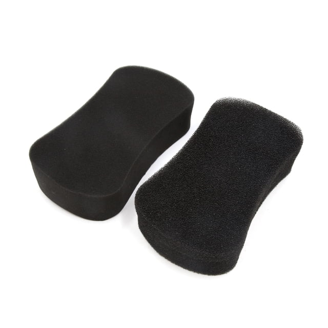 2Pcs Negro 8 Forma Lavado Herramienta de La Limpieza de Almohadilla Esponja del Cojín para El Cuerpo de Coche