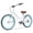 White, variant on Hykolity 26 Inch Adult Beach Cruiser Bike, Upright Riding Seat Bicycle with Alloy Steel Frame Dual V-Brakes, Beach City Commute Cycling, Navy