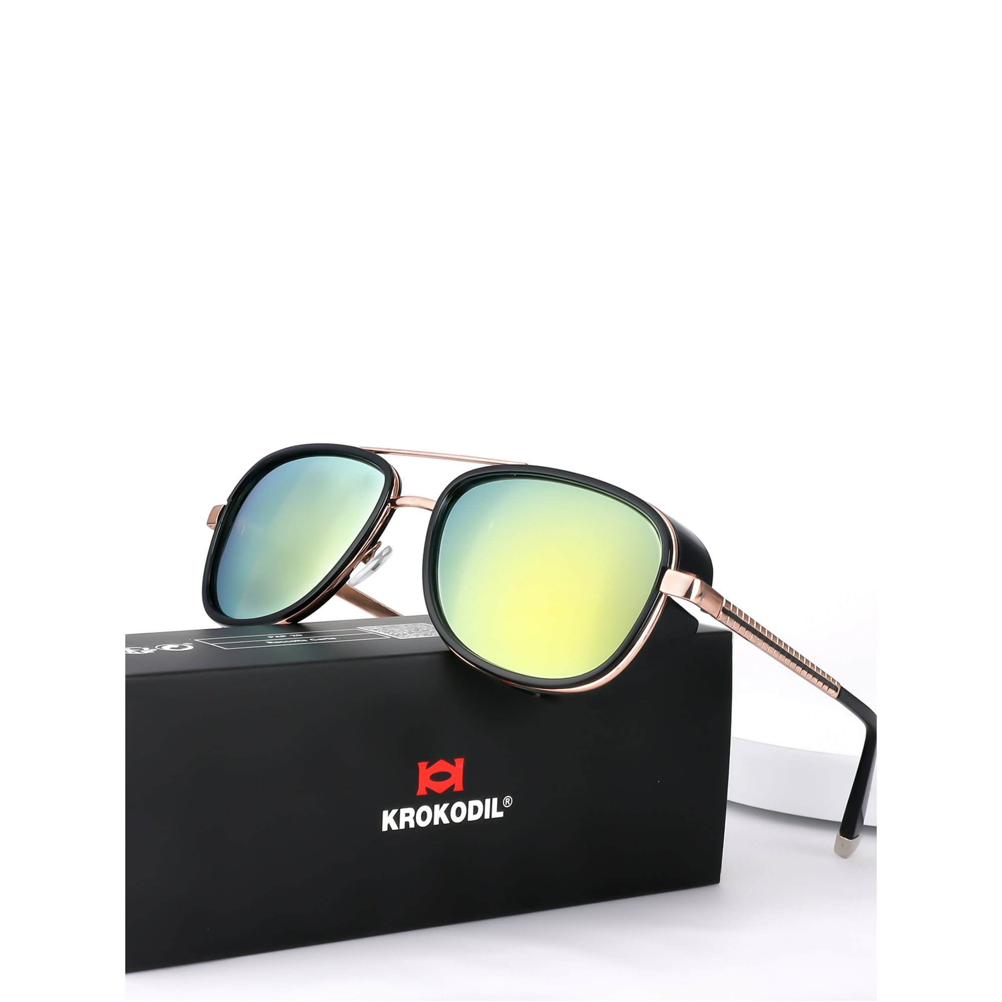 Lunettes de Soleil Tony Stark Homme Femme Steampunk Vintage