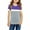 Short sleeve-Purple, variant on Langwyqu Girls Casual Long Sleeve T Shirts Children Color Block Stripe Tee Size 4-15 Years