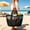 Black, variant on Mesh Beach Bag, Travel Organizer, Oxford Cloth Storage Pouch for Swim, Shopping, Office, Picnic, 1-Pack