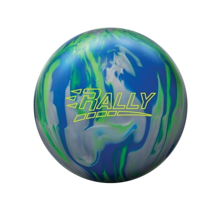 Columbia 300 PRE-DRILLED Rally Bowling Ball - Royal Blue/Lime/Silver 13lbs