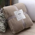 thumbnail image 3 of Anti-Cat Scratch Solid Color Sofa Blanket Flannel Plush Blanket Gift Blanket, 3 of 9
