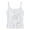 White, variant on Girls Ribbed Stretch Sleeveless Basic Slim Tee White 8-9 Years