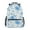 Blue Flower and Leaf, variant on School Backpack Lightweight Multipocket College High Middle Student Bag 15L Luxury Retro Flowers