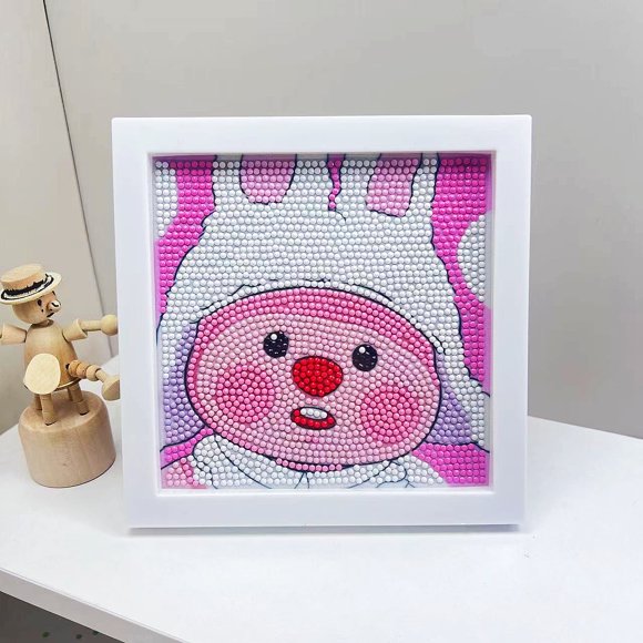YIXINGCHEN Cute Anime 5D Diamond Drawing Kits, Gem Arts & Crafts Supplies with Frames, Cartoon Painting with Diamond, DIY Paint Supplies for Kid(Kumi) A1121-148