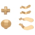 thumbnail image 4 of Metal D Pads Paddles, Easy To Replace 4pcs Trigger Paddles And 2 Interchangeable D Pads For Elite Series 2, 4 of 8