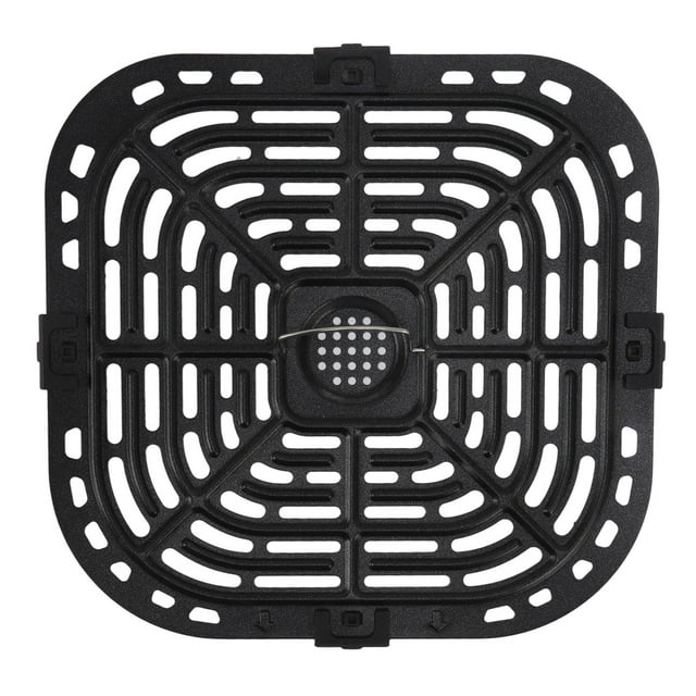 Poêle-gril de Rechange pour Friteuse, Plaque de Gril Carrée Antiadhésive Mesurant 9,4 X 9,1 Pouces, Fabriquée en Acier Inoxydable 304 Conforme à la FDA. la Poêle-Gril Noire Présente un design Perforé pour une circulation d'Air Optimale et une Cuisson Uniforme, avec un Revêtement durable à Double Couche Qui Résiste à l'Épluchage. Convient au Remplacement de Friteuse à air Chaud, Elle Comprend une Tranche de Vapeur et Quatre Joints pour une installation Sécuritaire.