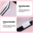 thumbnail image 4 of Homekingdee A4 Plastic Document Pouch with Reinforced Edges - Transparent Snap-Closure Waterproof and Dirtproof File Bag for Office Documents Organization, 4 of 6