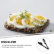 thumbnail image 3 of unbranded Compacto Negro Para Cocina Con Cuchillas De Acero Inoxidable Para Y Huevos, 3 of 8