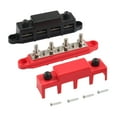 thumbnail image 3 of yotijar 2 Pieces Generic 4 Terminal Power Distribution Blocks Terminal Block Bus Studs 150A, 3 of 8