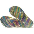 thumbnail image 4 of Havaianas Women's Slim Iridescent Flip Flop Sandals, Lime Green, Size 11/12, 4 of 5
