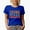 Royal Blue, variant on Think, Dream, Create, Quote for Artists or Creatives, Groovy Retro Wavy Text Merch Gift, Royal Blue T-Shirt, Medium