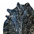thumbnail image 3 of HomeRoots 334434 Gold Devore on Black Brazilian Cowhide Rug, 3 of 5