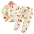 thumbnail image 4 of Caqnni Toddler Baby Boy Fall Winter Clothes Long Sleeve T-Shirt with Elastic Waist Pants Set Outfit Fall Winter Set for 0 6 12 18 24 M 1t 2t 3t 4t 5t 6t,18-24 Months, 4 of 4