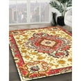 thumbnail image 3 of Ahgly Company Machine Washable Indoor Rectangle Traditional Brown Gold Area Rugs, 3' x 5', 3 of 7