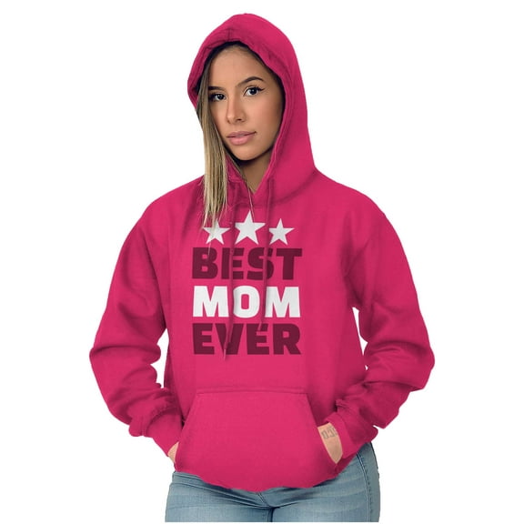 Cute Mothers Day Best Mom Ever Mommy Women Plus Size Graphic Pullover Hoodie Brisco Brands 2X