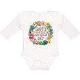 thumbnail image 3 of Inktastic Happy Mother's Day- flowers Boys or Girls Long Sleeve Baby Bodysuit, 3 of 5