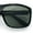 Shiny Black - Black, variant on Mens Tempered Glass Lens Wrap Around Plastic Sport Sunglasses Matte Black