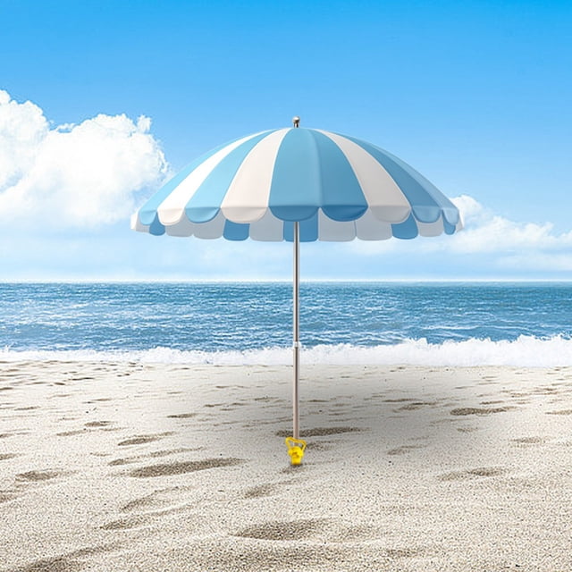 BKER Support de Parasol de Plage Ajustable, Robuste, Sable, pour Accessoires de Patio et de Natation Extérieure