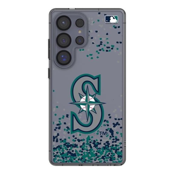 Seattle Mariners Galaxy S8 Confetti Design Clear Case