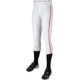 thumbnail image 4 of TOURNAMENT w/Pipe Softball Pant - WHITE,SCARLET - S, 4 of 8