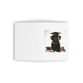 thumbnail image 3 of DistinctInk Greeting Card / Note Card - Black Russian Terrier Puppy Graduation - PACK of 1, 3 of 7