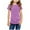 Purple tops for kids, variant on 4T Girl Clothes Short Sleeve T Shirts for Kids with Side Buttons Blouses Lightweight Round Neck Tops Solid Color Trendy Pullovers