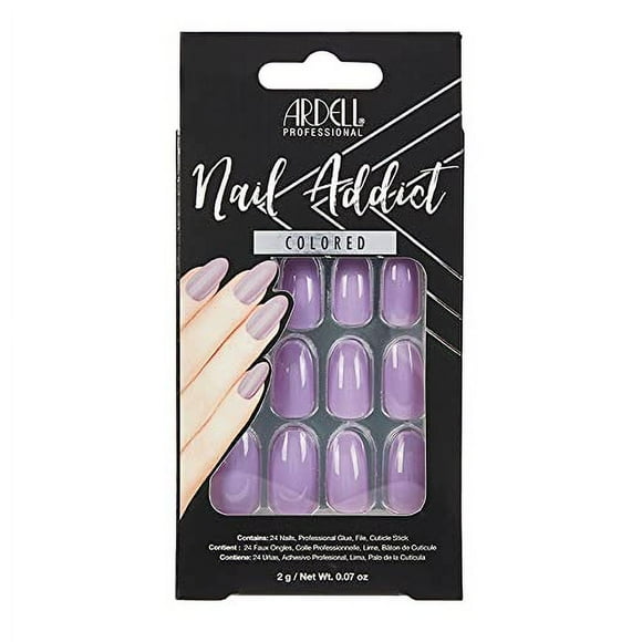 Juego de uñas artificiales Ardell Nail Addict encantador lavanda