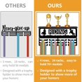 thumbnail image 6 of Horse Medal Hanger Trophy Shelf Display with 12 Hooks Horsemanship Ridding Metal Medal Holder for Wall Mount Hold 60+ Ribbons Organization Rack with Shelf for Awards Medalists 15.7x8x4Inch, 6 of 8