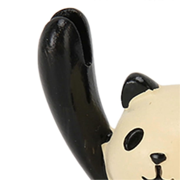 4Pcs Desktop Card Holder Resin Cartoon Animal Shape Cute Message Photo Clip for Office School Panda Decoration