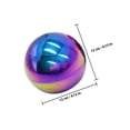thumbnail image 2 of Minkissy 2Pcs Garden Orb Gazing Sphere Reflective Stainless Steel Ball Multi-Colored Simple Design for Lawns, 2 of 8