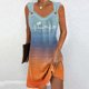 thumbnail image 1 of Puntoco Vestidos Mujer Verano Mujer Playa Impreso Elegante Estilo Casual Vestido con Cuello En V con Correa, 1 of 5