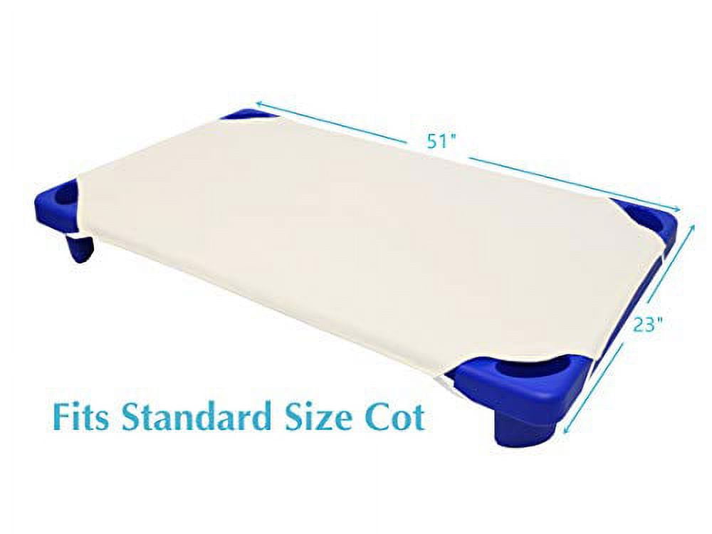 American Baby Company 100% Natural Cotton Percale Cot Sheet for Daycare Standard Size 23" x 51" - Soft & Breathable Cot Sheet for Daycare and Preschool, Cream