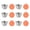 Orange 6pcs, variant on Selrti Salad Dressing Container, 1.6oz Leakproof Airtight Dip Container with Lids, Reusable Stainless Steel Condiment Cups for Lunch Boxes, Picnics and Travel