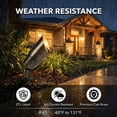 thumbnail image 6 of LNC 6W Solid Bronze LED Outdoor Spotlight 2700K Warm White 490 Lumens for Low Voltage Landscape Lighting of Yard, Lawn, Garden, Patio, Trees & House, 6 of 6