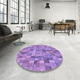 thumbnail image 3 of Ahgly Company Indoor Rectangle Patterned Bright Lilac Purple Area Rugs, 8' x 10', 3 of 6