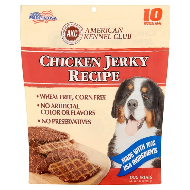 American Kennel Club Chicken Jerky Recipe Dog Treats, 10 oz Walmart