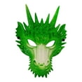 thumbnail image 4 of 3D Dragon Realistic Props Fantasy 3D Dragon Head Scary Animal for Green White, 4 of 9